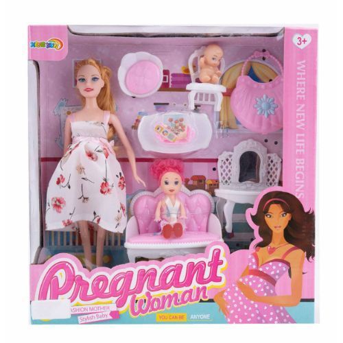 Barbie doll-6001 - Pregnant women barbie doll for girls age 3+