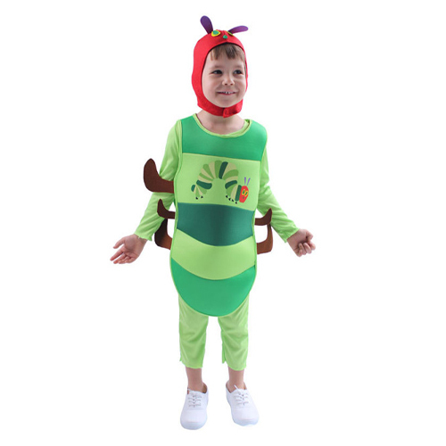 COS156/Caterpillar Costume - Caterpillar Costume Includes tunic , jumpsuit and cap S - 3\4 yrs M- 5\7 yrs L- 8\10 yrs XL- 11\14 yrs