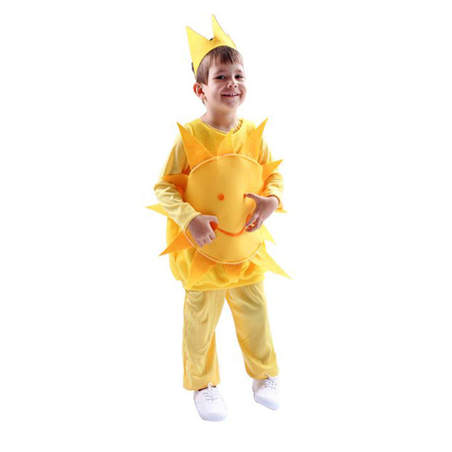 COS179/Sun costume - Sun costume  Includes Jumpsuit tunic and headpiece  S - 3\4 yrs M- 5\7 yrs L- 8\10 yrs XL- 11\14 yrs