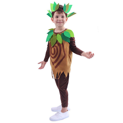 COS183/Tree Costume - Tree Costume Includes jumpsuit, tunic, and headpiece S - 3\4 yrs M- 5\7 yrs L- 8\10 yrs XL- 11\14 yrs