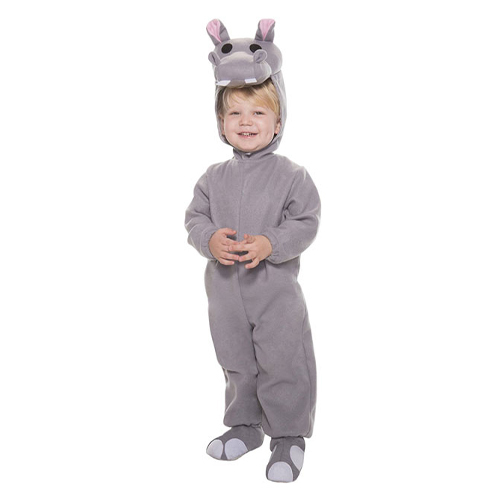 COS165/Hippo Costume - Hippo Costume Includes: Jumpsuit, With Cap S - 3\4 yrs M- 5\7 yrs L- 8\10 yrs XL- 11\14 yrs