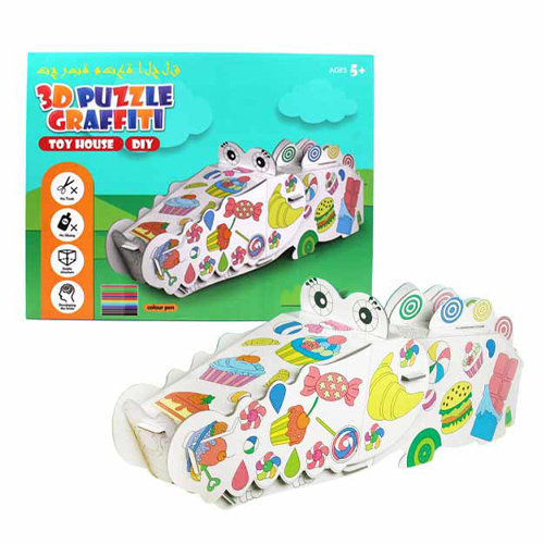 HS6611/3D puzzle - 3D puzzle graffiti set color pens! years +3