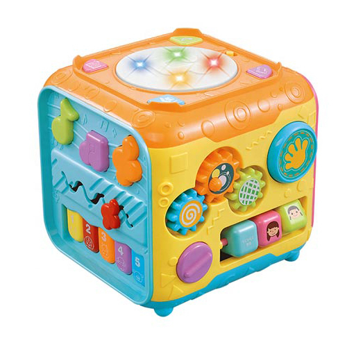 Activity cube-RT681 - Includes 6 sides with different types of mini games in each sides  For ages +3 years