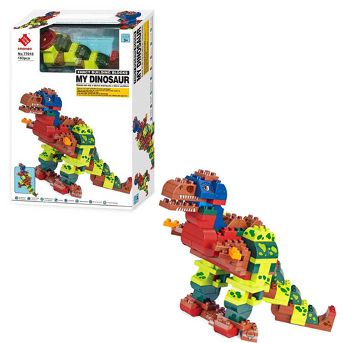 77010/Dinosaur Blocks - Building Blocks Includes 183 pcs  Helps in improving skills For children above +3 years