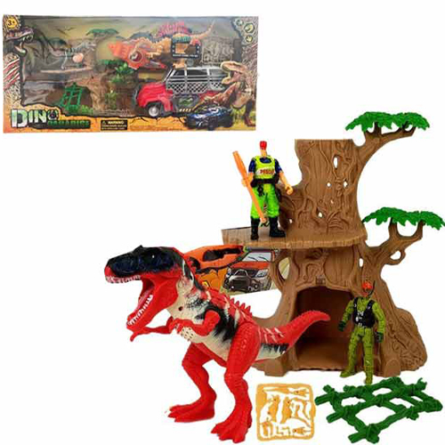 612-10/Dinosaur set - Dinosaur and military set with accessories ! Years +3