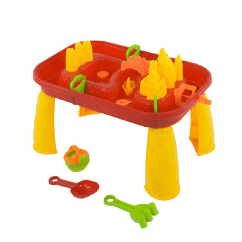 910/Sand Castle Table - Sand Castle Table with accessories Features: 1x Table 11x Accessories Product Size: 30 x 36.5 x 56 cm