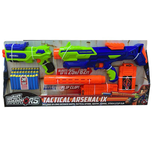 44123/TACTICAL ARSENAL - The game features a flip-flop for continuous darts action. When one 10-digit arrow is running out, flip it over to get another 10-digit arrow segment. Gather detachable inventory when you're ready to start your mission. .