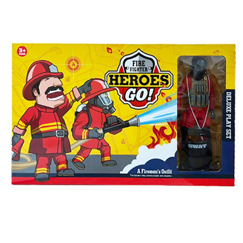 99058/Fire Fighter Set - With Fire Fighter Accessories Age : +3years