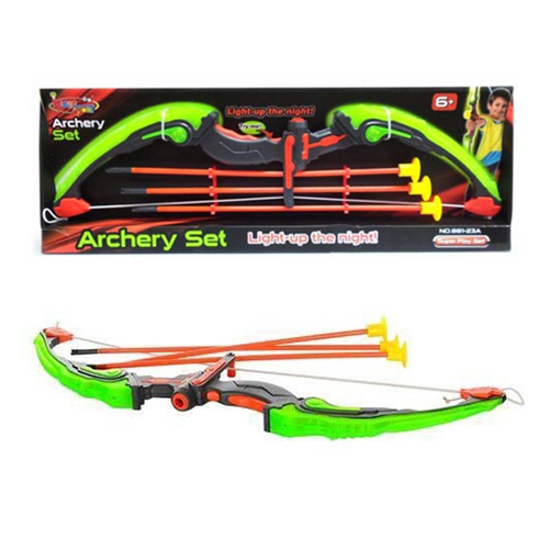 881-23A/Archery Set - Archery Set Light-Up The Night Good Gift For Kids Age: 3Years+