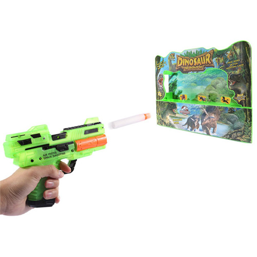 B2151/Dinosaur Game Set - Dinosaur Park Shooting Game Moving target With gun and music Age : +3 years