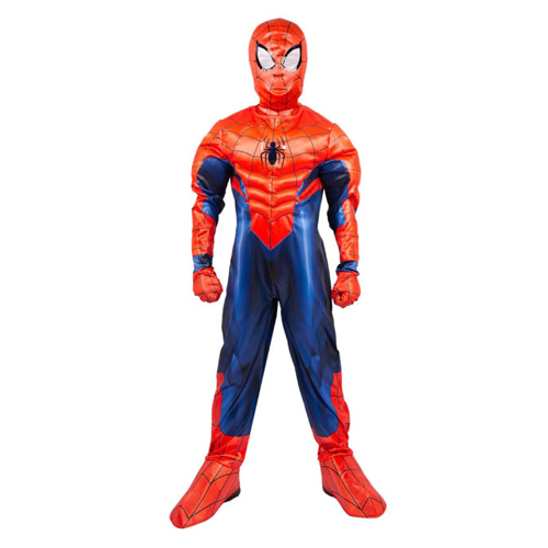 Spiderman costume-COS133/MAR5181 - Spiderman costume includes Jumpsuit with boot covers Mask Gloves