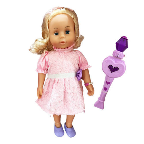 WZJ007-01/Magic Wand and Doll - Magic Wand with lights and music With hair bands , sunglasses for doll Age : +3 years