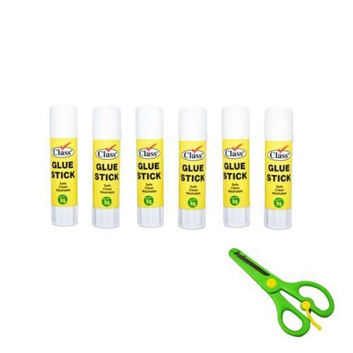 11415/Glue Set - Glue Set Includes 6 glue and 1 scissor Best glue set for schools