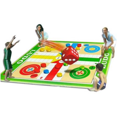 Ludo Giant Mat-1233 - Mat Size : 180 x 160cm Parent -child activities 2-4 Players For children above +3 years