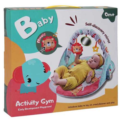 668-07/Baby Mat+Music - Introduce baby to lay, sit,crawl,discover and play.