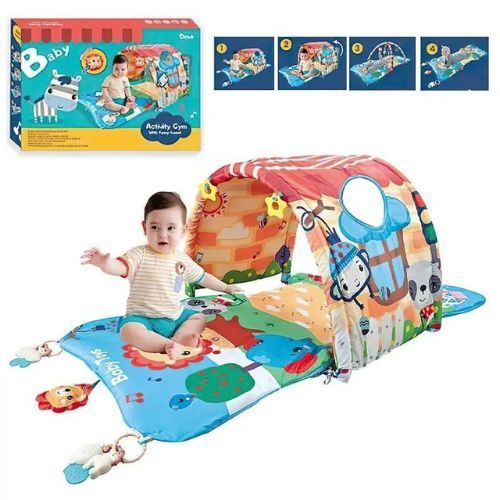 668-06/Baby Mat 4-In-1 - Introduce baby to lay, sit, crawl,discover and play