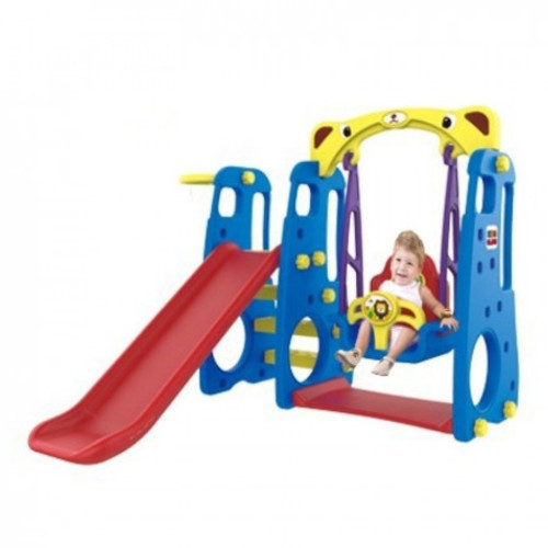 BABY SLIDE AND SWING/TB-202 - KIDS 4 IN 1 SLIDE WITH SWING FOR 3+ AGES SIZE: 161 X 160 X 124.5