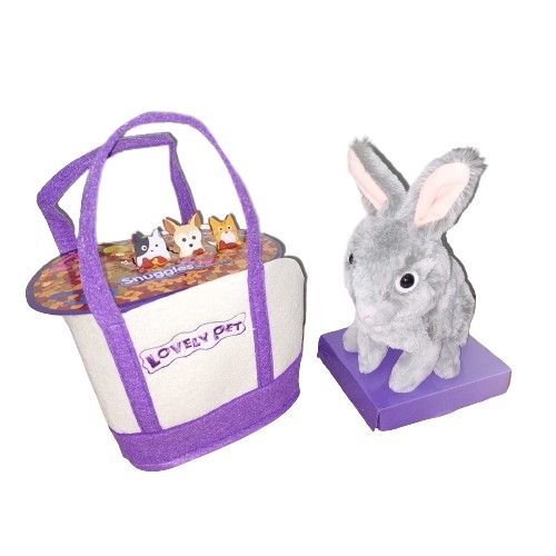 909-3/RABBIT with BAG - Parents-child interaction, enjoy pretend veterinarian role play For 3+ ages