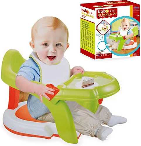 6566/BABY SIT SNACK & GO - Baby 2 in 1 sit snack and go convertible booster For +1m