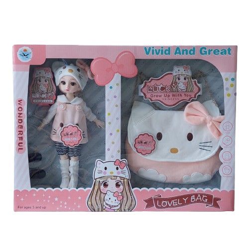 WX18/LOVELY DOLL and BAG - VIVID AND GREAT GROW UP WITH YOU FOR 3+ AGES