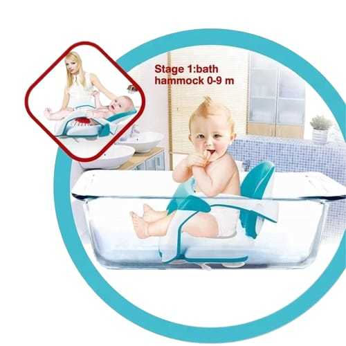 9868/BABY BATH CHAIR - HAMMOCK THAT TURNS INTO A BATH SEAT FOR 2M+