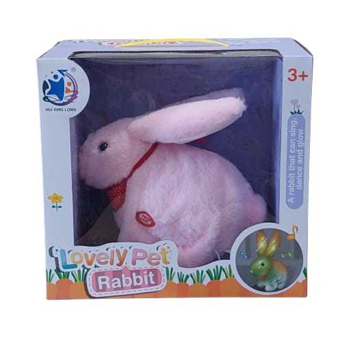 8122-1 /RABBIT SET - A RABBIT THAT CAN SING , DANCE AND GLOW FOR 3+ AGES