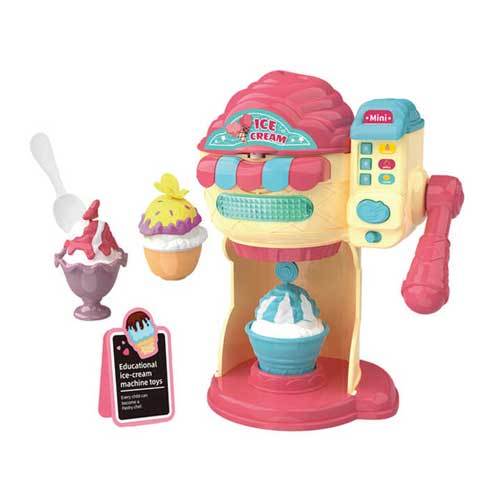 vs0259/Ice Cream Machine toy - Ice Cream Machine, Children Simulation Ice Cream Machine Toy Fun Children Play House Toys with Light Music for Girls Boys Kids +3