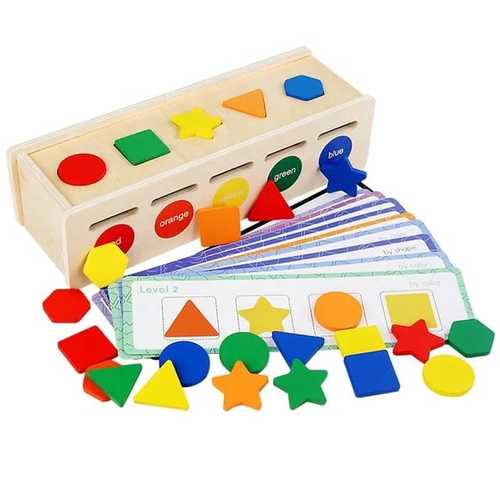 WOODEN SORTING BOX-VWY488 - WOODEN SORTING BOX FOR 3+ AGES