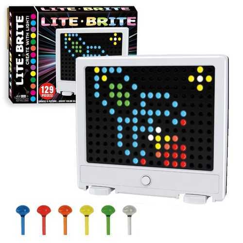 DISC LIGHT-VS0063 - LITE*BRITE 
 CREATE WITH LIGHT 
 FOR 3+ AGES