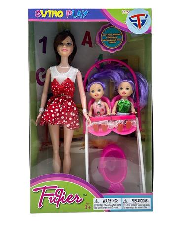 SWING PLAY/VS0202 - 11.5 FULLY POSEABLE FASHION DOLL MIX AND MATCH YOUR LIFESTYLE FOR 3+ AGES