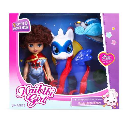 KAIIBI GIRL/VS0129 - RIDING A PONY TO SAVE THE WORLD UNIVERSAL HERO 2 STYLES TO CHOOSE FROM FOR 3+ AGES