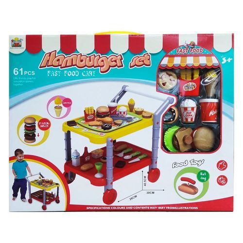 Hamburger Set-VS0804 - Toys for children BURGER CART play big, play with your friends and family, stimulate your son or daughter's imagination and give them endless hours of fun.