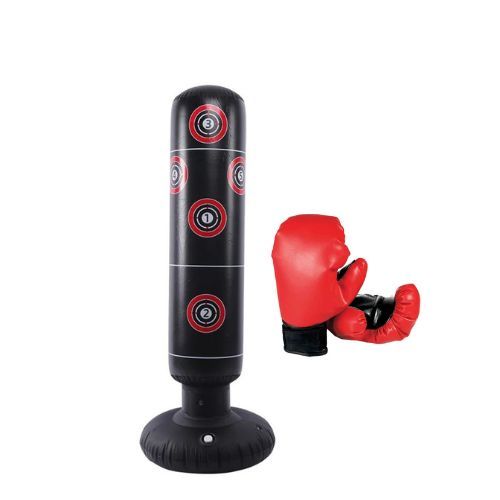 Happy Kids  - VS1460 SPEED BOXING - Inflatable Boxing Bag Punching fitness exercise training boxing sack Size :  Height :1.25 meter Width : 16cm