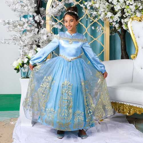 PRINCESS CINDERELLA PRESTIGE - PRINCESS CINDERELLA PRESTIGE DRESS UP TO X-SMALL - 3-4 YEARS OLD SMALL- 5-6 YEARAS OLD