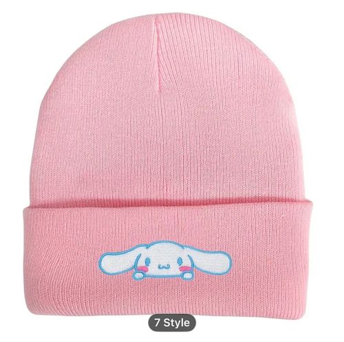 KNITTED CAP-95096078177 - SANRIOS COLLABORATIVE CAP  SOFT BREATHABLE & WARM MULTIPLE COLOR OPTIONS FOR CASUAL OUTFIT FOR 3+ AGES