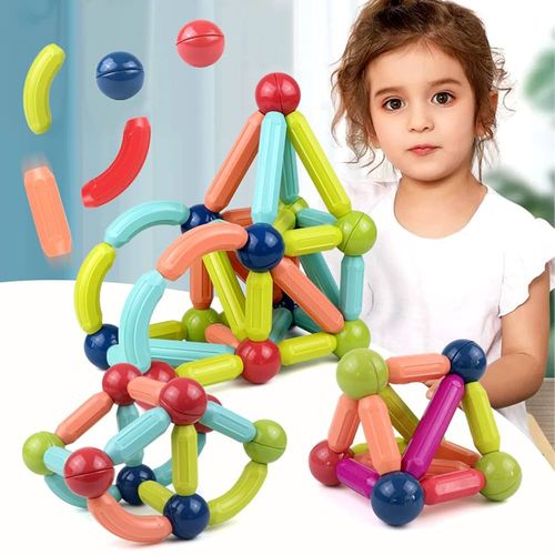 MAGNETIC STICKS-6341 - MAGNETIC BUILDING BLOCKS FOR KIDS EDUCATIONAL TOYS FOR TODDLERS AND PRESCHOOLERS FOR AGE 3 TO 8 YEARS OLD