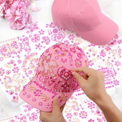 JEWELRY SET-11603 - NIGIFTER GIFTS FOR GIRLS DICORATE YOUR OWN BASEBALL CAP. CRAFTS GIFTS FOR 8 TO 12 YEARS OLD