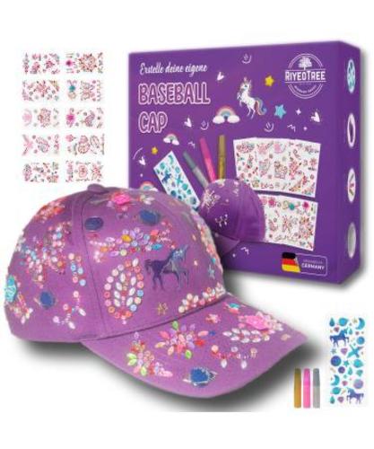 JEWELRY SET-11527 - NIGIFTER GIFTS FOR GIRLS DICORATE YOUR OWN BASEBALL CAP. CRAFTS GIFTS FOR 8 TO 12 YEARS OLD