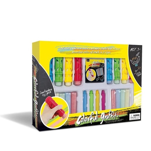 VK-CK618/Chalk Set - chalk set includes colorful chalks, 2 sizes of chalksyears +3