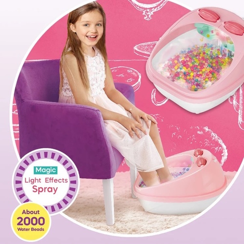 Soothing Spa/VS0158 - Including everything you need with about 2000 water beads pedicure spa, nail file, water bottle, towel, pair spa slippers, packs pedi-soak, nail polish , toe separators and instructions