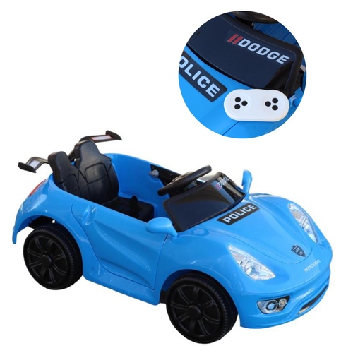 POLICE CAR/BK-2 - POLICE CAR 6V BLUE 
 FOR 3+ AGES