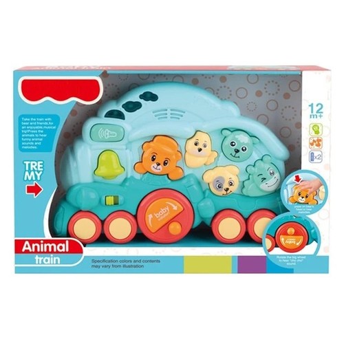 ANIMAL TRAIN-VS0540 - BABY TRAIN LIGHT+MUSIC ASRAQ FOR 12m+