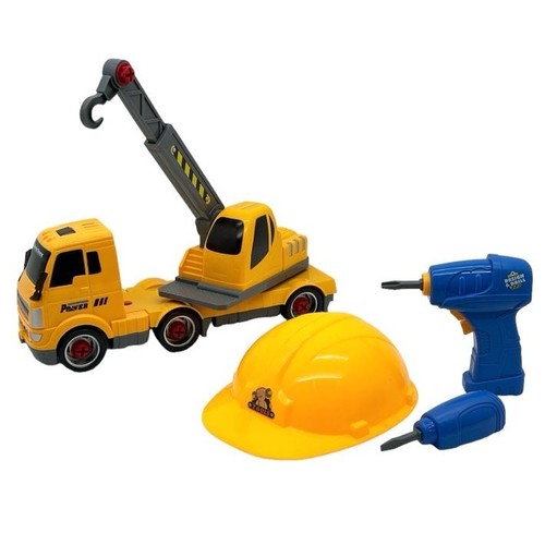 CRANE WITH DRILL-VS0680 - TRUCK
ASSEMBLING CONSTRUCTION VEHICLE
FOR  3+ AGES