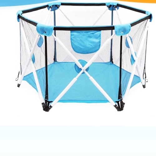 Playpen-LC7120 - Safety for kids and easy folding . 
 age 8M to 2 years  
 meas.105*21*21cm