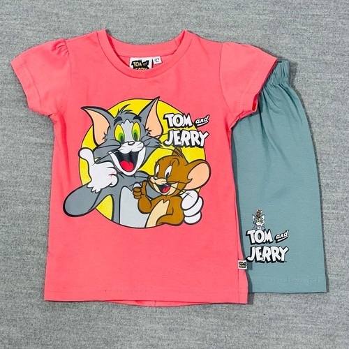 TJ50/KIDS PAJAMA - TOM & JERRY GIRLS SHORT SET