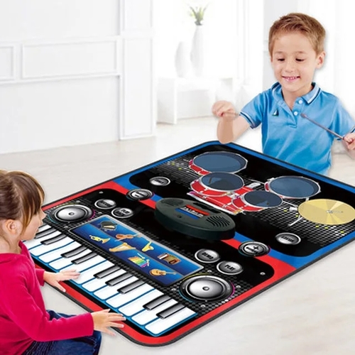 2 IN 1 MUSIC JAM PLAYMAT-VS1002 - 2 IN1 MUSIC PLAYING BLANKET FOR 3+ AGES