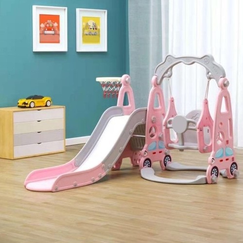 PLASTIC SLIDE AND SWING/UN-JT02-1 - PLASTIC SLIDE AND SWING SET 155*145*112CM