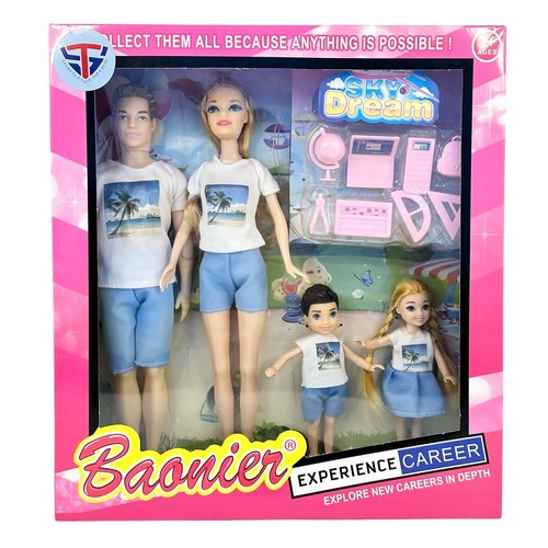 FAMILY SET-VS0821 - DOLL SET FOR 3+ AGES