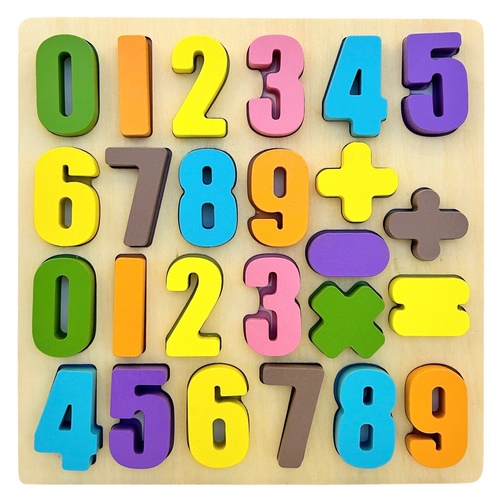 NUMBERS-VWY509 - LETTERS WOODEN ITEM FOR 36M+