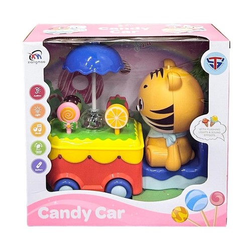 CANDY CAR TIGER-VS1116 - CANDY CAR TIGER
WITH FLASHING LIGHTS AND SOUNDS
FOR 3+ AGES